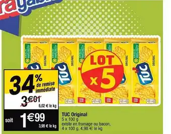 Cora x Carrefour Tuc original offre