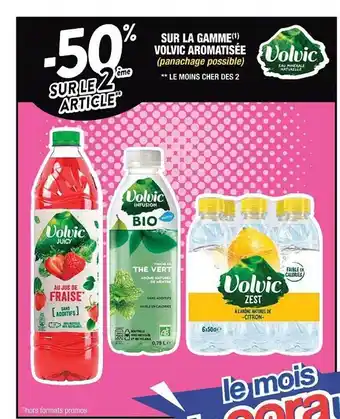 Cora x Carrefour La gamme volvic aromatisée offre