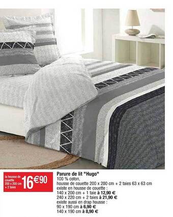 Cora x Carrefour Parure de lit offre