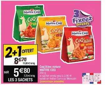 Cora x Carrefour Coq'ailes nature maître coq offre