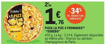 E.Leclerc Pizza la pizz 4 fromages offre