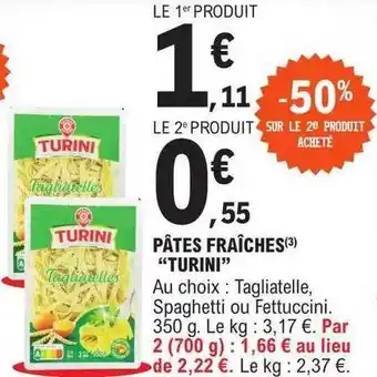 E.Leclerc Pâtes fraîches offre
