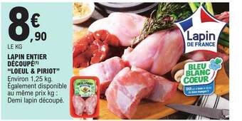 E.Leclerc Lapin entier découpé offre