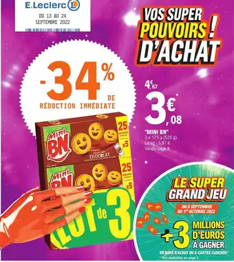 E.Leclerc Offre "mini bn" chez e leclerc offre