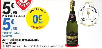 E.Leclerc Aop crémant d'alsace brut offre