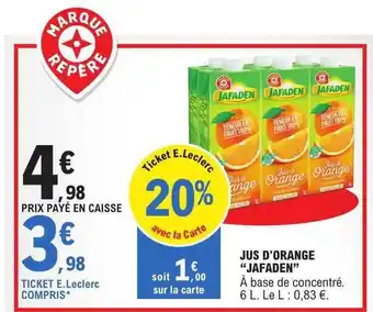 E.Leclerc Jus d'orange offre