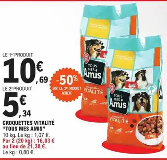E.Leclerc Croquettes vitalité offre