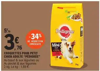 E.Leclerc Croquettes pour petit chien adulte offre