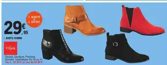 E.Leclerc Boots femme tissaia offre