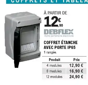 E.Leclerc Brico Coffret étanche avec porte IP65 offre