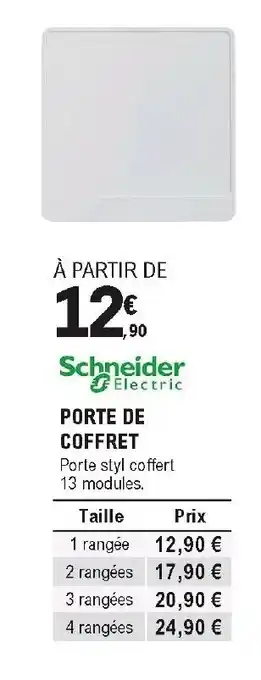 E.Leclerc Brico Porte de coffret offre