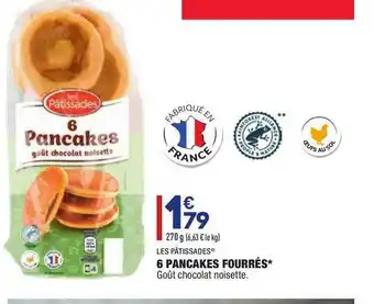 ALDI Les Pâtissades 6 Pancakes Fourrés offre