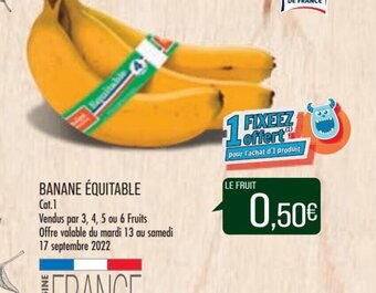 Match Banane Équitable offre