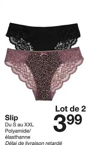 Zeeman Lot De 2 Slip offre