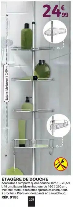 Shopix étagère De Douche offre