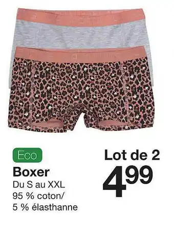 Zeeman Lot De 2 Boxer offre
