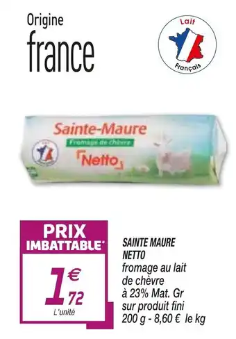 Netto Sainte Maure Netto offre
