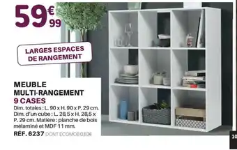 Shopix Meuble Multi-rangement 9 Cases offre