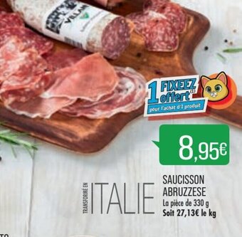 Match Saucisson Abruzzese offre