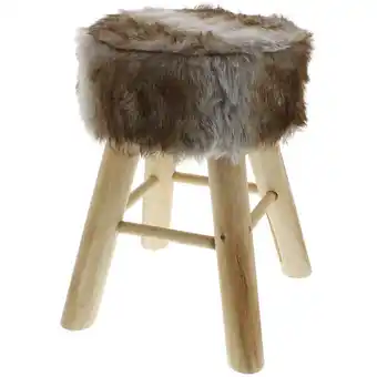 Action Tabouret avec fausse fourrure offre