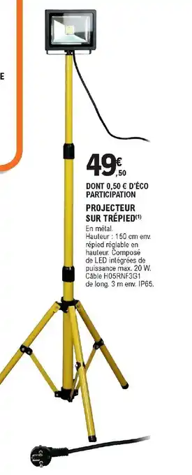 Projecteur sur Trépied