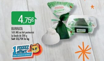 Match Burrata offre