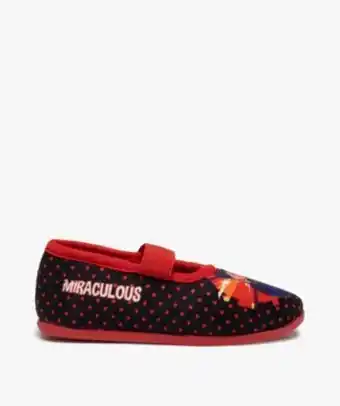 Chaussons fille ballerines avec bride élastique - miraculous vue1 - miraculous - gemo