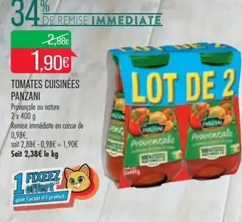 Match Panzani Tomates Cusinées offre