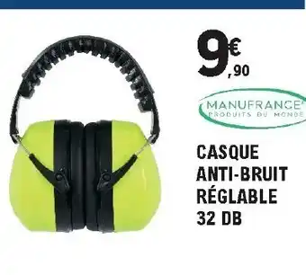 E.Leclerc Brico Casque anti-bruit Réglable offre