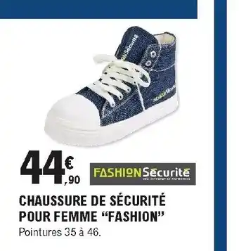E.Leclerc Brico Chaussure de sécurité pour femme offre