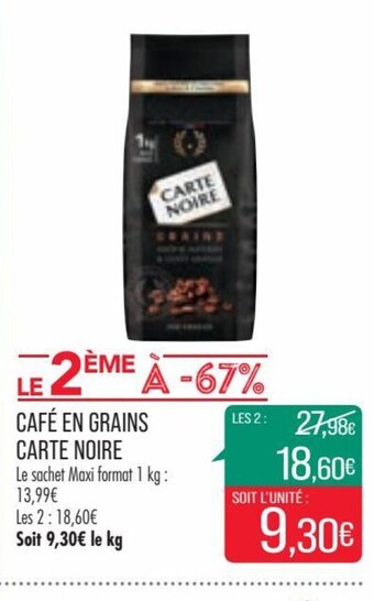 Match Carte Noire Café en Grains offre