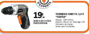 E.Leclerc Brico Tournevis sans fil offre