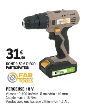E.Leclerc Brico Perceuse 18 V offre