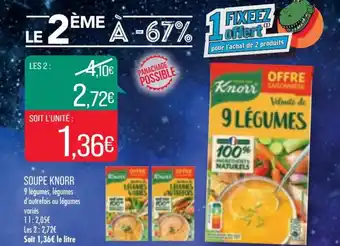 Match Knorr Soupe offre