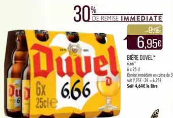 Match Duvel Bière offre