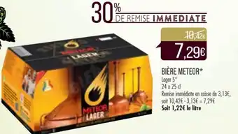 Match Meteor Bière offre