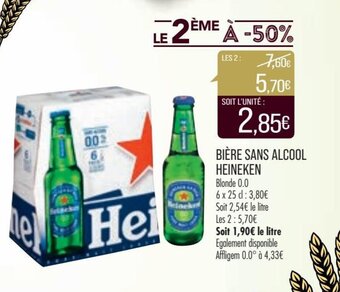 Match Heineken Bière Sans Alcool offre