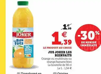 Super U Jus joker les bienfaits offre