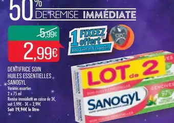 Match Sanogyl Dentifrice Soin Huiles Essentielles offre