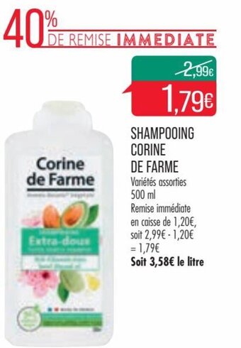 Match Corine de Farme Shampooing offre