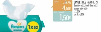 Match Pampers Lingettes offre