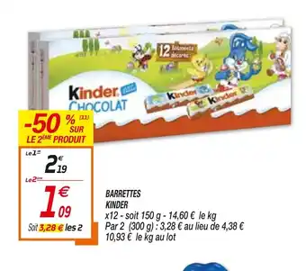 Netto Barrettes Kinder offre