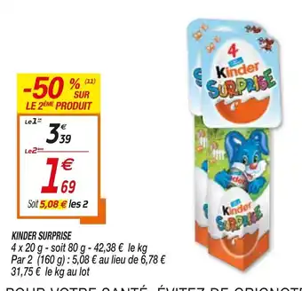 Netto Kinder Surprise offre