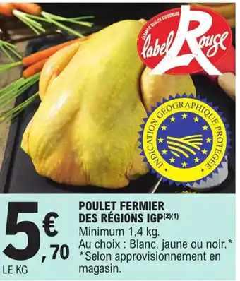 E.Leclerc Poulet Fermier Des Régions IGP offre