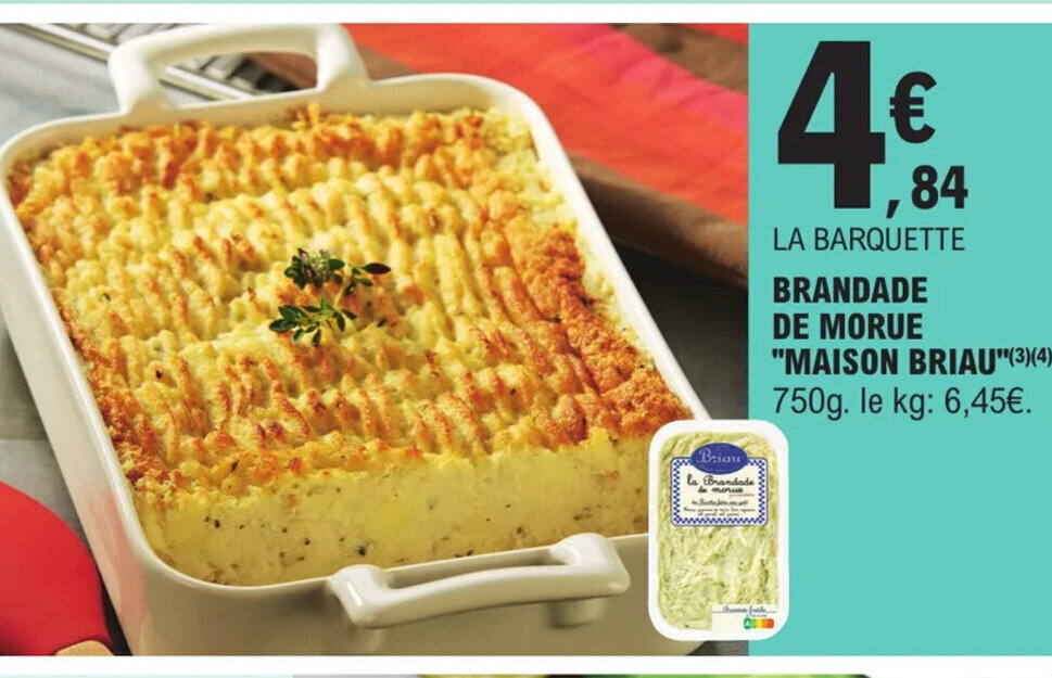 Promo Brandade De Morue Maison Briau chez E.Leclerc