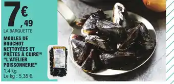 Moules de Bouchot Nettoyées