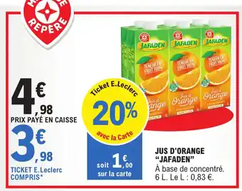 E.Leclerc Jafadeb Jus D'Orange offre