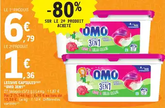 E.Leclerc Omo 3En1 Lessive Capsules offre