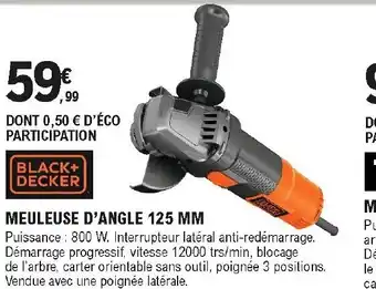 E.Leclerc Brico Meuleuse d'angle 125 MM offre