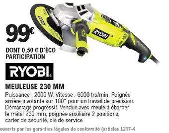 E.Leclerc Brico Meuleuse 230 MM offre